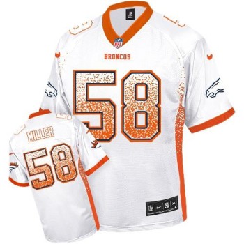Broncos #58 Von Miller White Youth Stitched NFL Elite Drift Fashion Jersey Broncos #58 Von Miller White Youth Stitched NFL Elite Drift Fashion Jersey