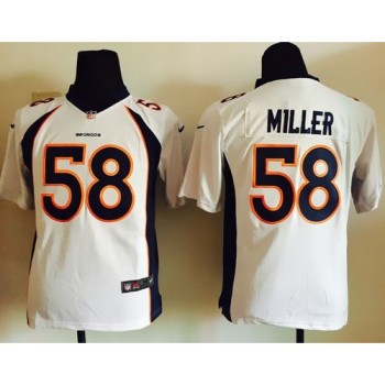 Broncos #58 Von Miller White Youth Stitched NFL Elite Jersey Broncos #58 Von Miller White Youth Stitched NFL Elite Jersey