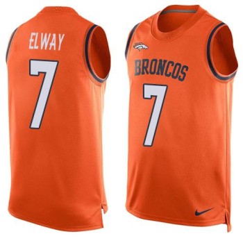 Broncos #7 John Elway Orange Team Color Men's Stitched NFL Limited Tank Top Jersey Broncos #7 John Elway Orange Team Color Men's Stitched NFL Limited Tank Top Jersey