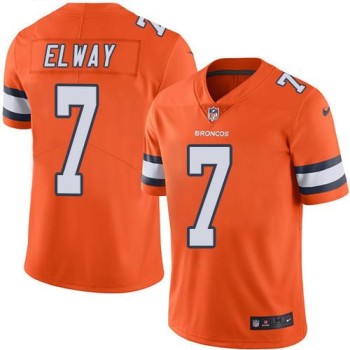 Broncos #7 John Elway Orange Youth Stitched NFL Limited Rush Jersey Broncos #7 John Elway Orange Youth Stitched NFL Limited Rush Jersey