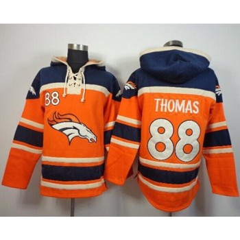 Broncos #88 Demaryius Thomas Orange Sawyer Hoodie Sweatshirt NFL Hoodie Broncos #88 Demaryius Thomas Orange Sawyer Hoodie Sweatshirt NFL Hoodie