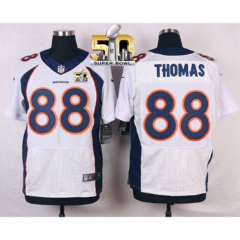 Broncos #88 Demaryius Thomas White Super Bowl 50 Men's Stitched NFL New Elite Jersey Broncos #88 Demaryius Thomas White Super Bowl 50 Men's Stitched NFL New Elite Jersey