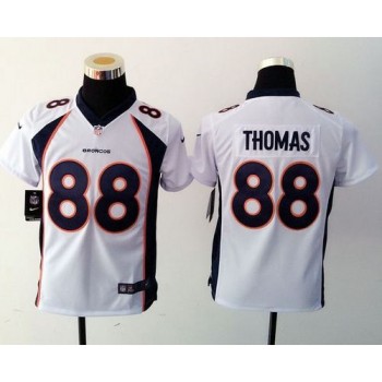 Broncos #88 Demaryius Thomas White Youth Stitched NFL Elite Jersey