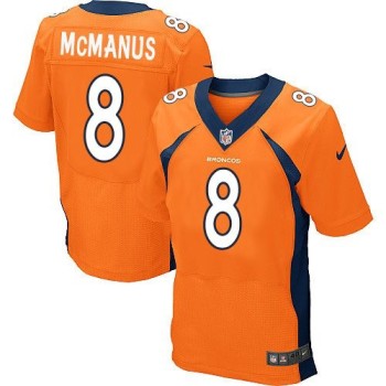 Broncos #8 Brandon McManus Orange Team Color Men's Stitched NFL New Elite Jersey