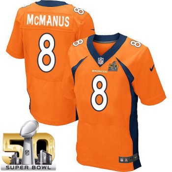 Broncos #8 Brandon McManus Orange Team Color Super Bowl 50 Men's Stitched NFL New Elite Jersey Broncos #8 Brandon McManus Orange Team Color Super Bowl 50 Men's Stitched NFL New Elite Jersey