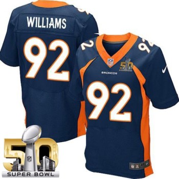Broncos #92 Sylvester Williams Navy Blue Alternate Super Bowl 50 Men's Stitched NFL New Elite Jersey Broncos #92 Sylvester Williams Navy Blue Alternate Super Bowl 50 Men's Stitched NFL New Elite Jersey