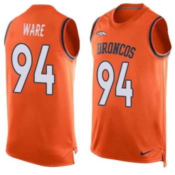 Broncos #94 DeMarcus Ware Orange Team Color Men's Stitched NFL Limited Tank Top Jersey Broncos #94 DeMarcus Ware Orange Team Color Men's Stitched NFL Limited Tank Top Jersey