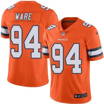 Broncos #94 DeMarcus Ware Orange Youth Stitched NFL Limited Rush Jersey Broncos #94 DeMarcus Ware Orange Youth Stitched NFL Limited Rush Jersey