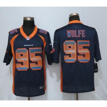 Broncos #95 Derek Wolfe Navy Blue Alternate Men's Stitched NFL Limited Strobe Jersey Broncos #95 Derek Wolfe Navy Blue Alternate Men's Stitched NFL Limited Strobe Jersey