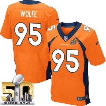 Broncos #95 Derek Wolfe Orange Team Color Super Bowl 50 Men's Stitched NFL New Elite Jersey Broncos #95 Derek Wolfe Orange Team Color Super Bowl 50 Men's Stitched NFL New Elite Jersey