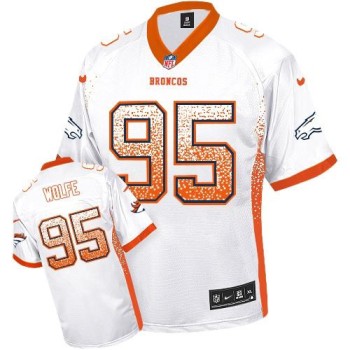 Broncos #95 Derek Wolfe White Youth Stitched NFL Elite Drift Fashion Jersey Broncos #95 Derek Wolfe White Youth Stitched NFL Elite Drift Fashion Jersey