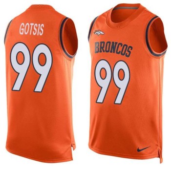 Broncos #99 Adam Gotsis Orange Team Color Men's Stitched NFL Limited Tank Top Jersey Broncos #99 Adam Gotsis Orange Team Color Men's Stitched NFL Limited Tank Top Jersey