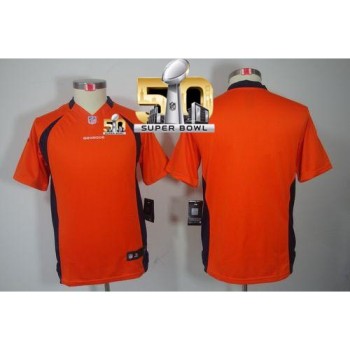 Broncos Blank Orange Team Color Super Bowl 50 Youth Stitched NFL Limited Jersey Broncos Blank Orange Team Color Super Bowl 50 Youth Stitched NFL Limited Jersey