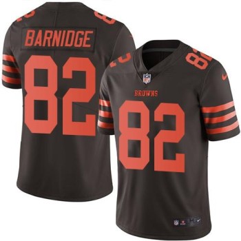 Browns #82 Gary Barnidge Brown Men's Stitched NFL Limited Rush Jersey