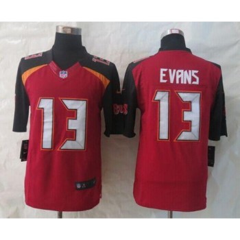Buccaneers #13 Mike Evans Red Team Color Men's Stitched NFL New Limited Jersey