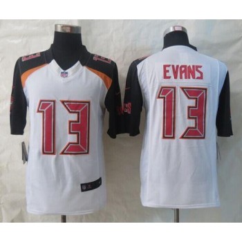Buccaneers #13 Mike Evans White Men's Stitched NFL New Limited Jersey Buccaneers #13 Mike Evans White Men's Stitched NFL New Limited Jersey