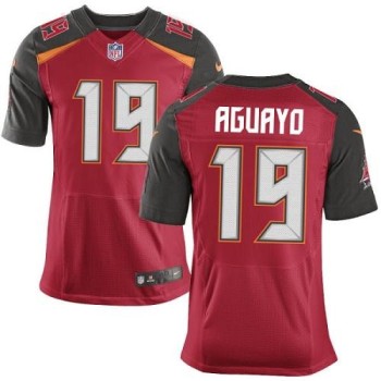 Buccaneers #19 Roberto Aguayo Red Team Color Men's Stitched NFL New Elite Jersey Buccaneers #19 Roberto Aguayo Red Team Color Men's Stitched NFL New Elite Jersey