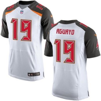 Buccaneers #19 Roberto Aguayo White Men's Stitched NFL New Elite Jersey Buccaneers #19 Roberto Aguayo White Men's Stitched NFL New Elite Jersey