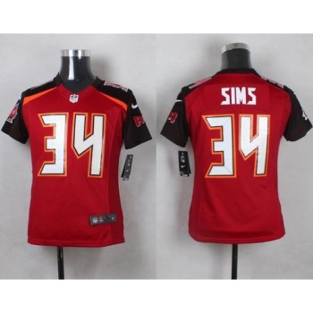 Buccaneers #34 Charles Sims Red Team Color Youth Stitched NFL New Elite Jersey Buccaneers #34 Charles Sims Red Team Color Youth Stitched NFL New Elite Jersey