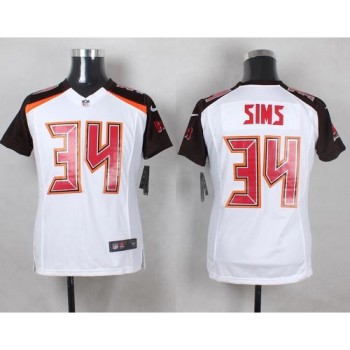 Buccaneers #34 Charles Sims White Youth Stitched NFL New Elite Jersey