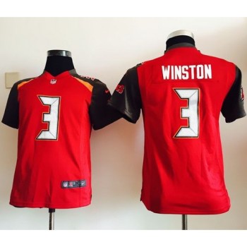 Buccaneers #3 Jameis Winston Red Team Color Youth Stitched NFL New Elite Jersey Buccaneers #3 Jameis Winston Red Team Color Youth Stitched NFL New Elite Jersey