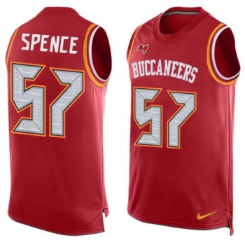 Buccaneers #57 Noah Spence Red Team Color Men's Stitched NFL Limited Tank Top Jersey Buccaneers #57 Noah Spence Red Team Color Men's Stitched NFL Limited Tank Top Jersey