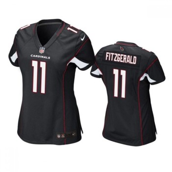 Cardinals #11 Larry Fitzgerald Black Alternate Women's Stitched NFL Elite Jersey