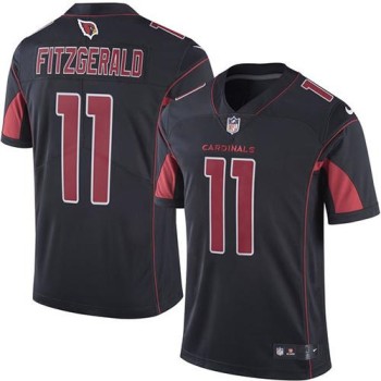 Cardinals #11 Larry Fitzgerald Black Youth Stitched NFL Limited Rush Jersey