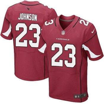 Cardinals #23 Chris Johnson Red Team Color Men's Stitched NFL Elite Jersey