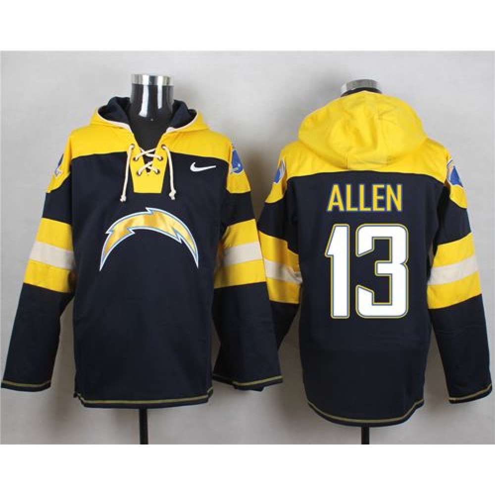 Chargers #13 Keenan Allen Navy Blue Player Pullover NFL Hoodie