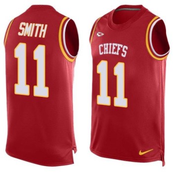 Chiefs #11 Alex Smith Red Team Color Men's Stitched NFL Limited Tank Top Jersey Chiefs #11 Alex Smith Red Team Color Men's Stitched NFL Limited Tank Top Jersey