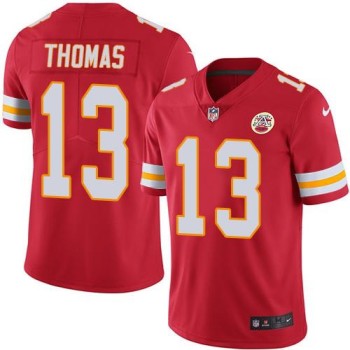 Chiefs #13 De'Anthony Thomas Red Men's Stitched NFL Limited Rush Jersey Chiefs #13 De'Anthony Thomas Red Men's Stitched NFL Limited Rush Jersey