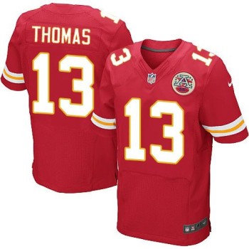 Chiefs #13 De'Anthony Thomas Red Team Color Men's Stitched NFL Elite Jersey Chiefs #13 De'Anthony Thomas Red Team Color Men's Stitched NFL Elite Jersey