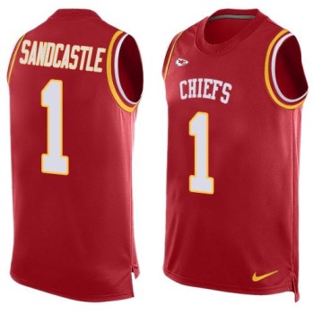 Chiefs #1 Leon Sandcastle Red Team Color Men's Stitched NFL Limited Tank Top Jersey Chiefs #1 Leon Sandcastle Red Team Color Men's Stitched NFL Limited Tank Top Jersey