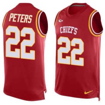 Chiefs #22 Marcus Peters Red Team Color Men's Stitched NFL Limited Tank Top Jersey Chiefs #22 Marcus Peters Red Team Color Men's Stitched NFL Limited Tank Top Jersey