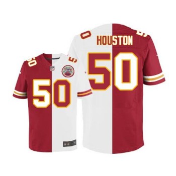 Chiefs #50 Justin Houston Red/White Men's Stitched NFL Elite Split Jersey Chiefs #50 Justin Houston Red/White Men's Stitched NFL Elite Split Jersey