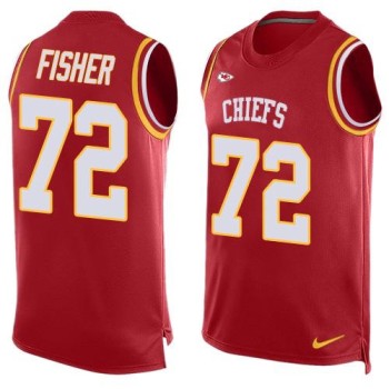 Chiefs #72 Eric Fisher Red Team Color Men's Stitched NFL Limited Tank Top Jersey Chiefs #72 Eric Fisher Red Team Color Men's Stitched NFL Limited Tank Top Jersey
