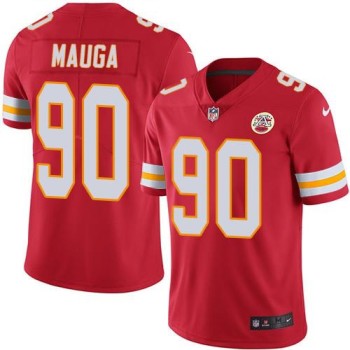 Chiefs #90 Josh Mauga Red Men's Stitched NFL Limited Rush Jersey
