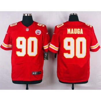 Chiefs #90 Josh Mauga Red Team Color Men's Stitched NFL Elite Jersey Chiefs #90 Josh Mauga Red Team Color Men's Stitched NFL Elite Jersey