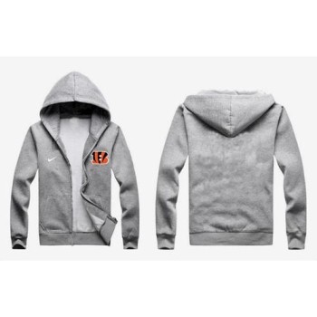 Cincinnati Bengals Authentic Logo Hoodie Grey Cincinnati Bengals Authentic Logo Hoodie Grey