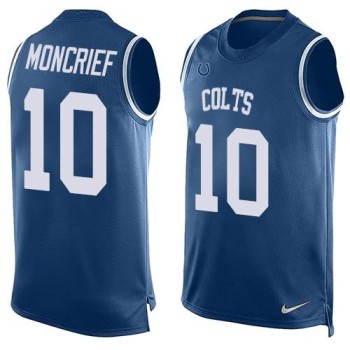 Colts #10 Donte Moncrief Royal Blue Team Color Men's Stitched NFL Limited Tank Top Jersey Colts #10 Donte Moncrief Royal Blue Team Color Men's Stitched NFL Limited Tank Top Jersey