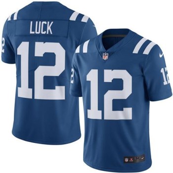Colts #12 Andrew Luck Royal Blue Youth Stitched NFL Limited Rush Jersey Colts #12 Andrew Luck Royal Blue Youth Stitched NFL Limited Rush Jersey