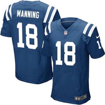 Colts #18 Peyton Manning Royal Blue Team Color Men's Stitched NFL Elite Jersey Colts #18 Peyton Manning Royal Blue Team Color Men's Stitched NFL Elite Jersey