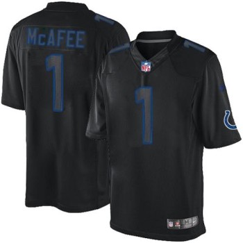 Colts #1 Pat McAfee Black Men's Stitched NFL Impact Limited Jersey Colts #1 Pat McAfee Black Men's Stitched NFL Impact Limited Jersey