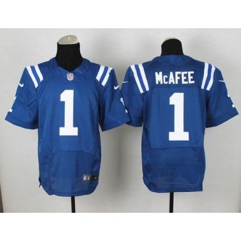 Colts #1 Pat McAfee Royal Blue Team Color Men's Stitched NFL Elite Jersey Colts #1 Pat McAfee Royal Blue Team Color Men's Stitched NFL Elite Jersey