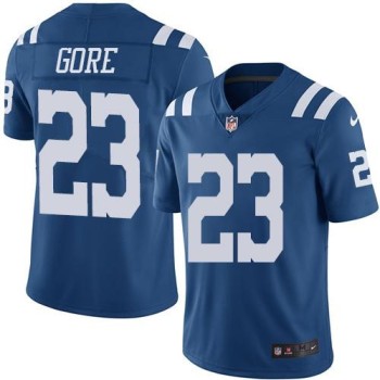 Colts #23 Frank Gore Royal Blue Men's Stitched NFL Limited Rush Jersey Colts #23 Frank Gore Royal Blue Men's Stitched NFL Limited Rush Jersey