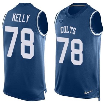 Colts #78 Ryan Kelly Royal Blue Team Color Men's Stitched NFL Limited Tank Top Jersey Colts #78 Ryan Kelly Royal Blue Team Color Men's Stitched NFL Limited Tank Top Jersey
