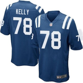 Colts #78 Ryan Kelly Royal Blue Team Color Youth Stitched NFL Elite Jersey