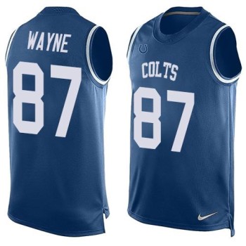 Colts #87 Reggie Wayne Royal Blue Team Color Men's Stitched NFL Limited Tank Top Jersey Colts #87 Reggie Wayne Royal Blue Team Color Men's Stitched NFL Limited Tank Top Jersey