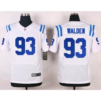 Colts #93 Erik Walden White Men's Stitched NFL Elite Jersey Colts #93 Erik Walden White Men's Stitched NFL Elite Jersey